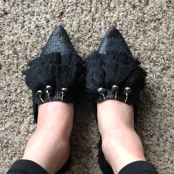a new day Shoes - EUC A New Day Tassel Mules